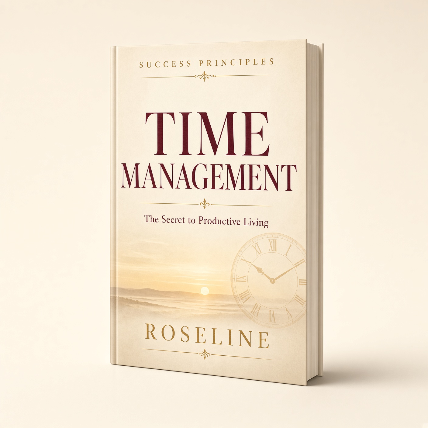 Time Management: The Secret to Productive Living book cover by Roseline