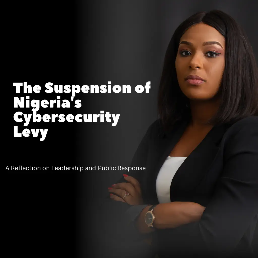 The suspension of Nigeria's Cybersecurity Levy: A Leadership issue