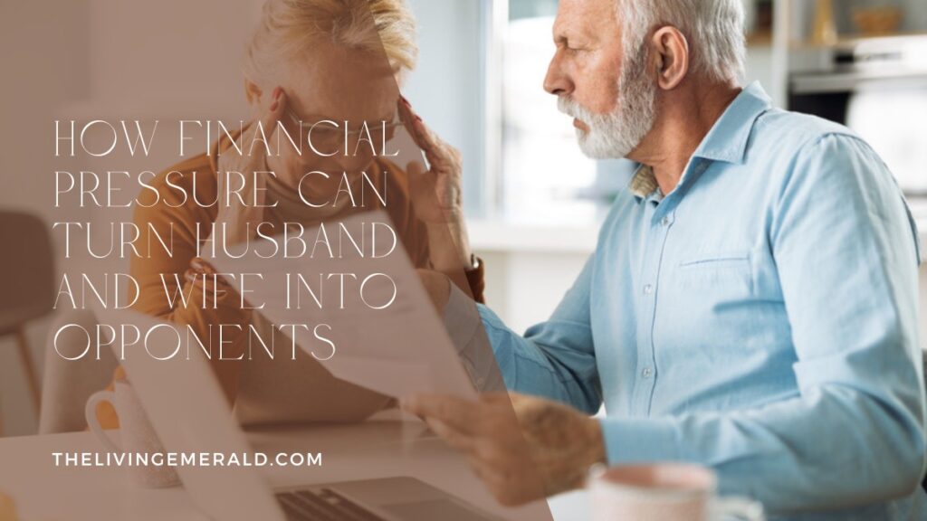 Financial pressure in marriage - husband and wife under stress